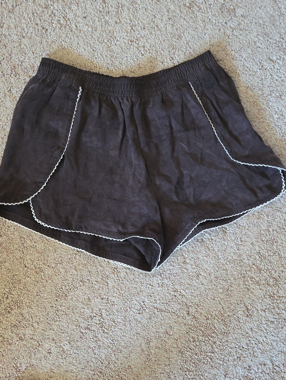 Offline By Aerie Womens Brushed Chocloate Brown Shorts